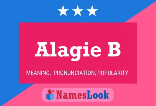 Alagie B Name Poster