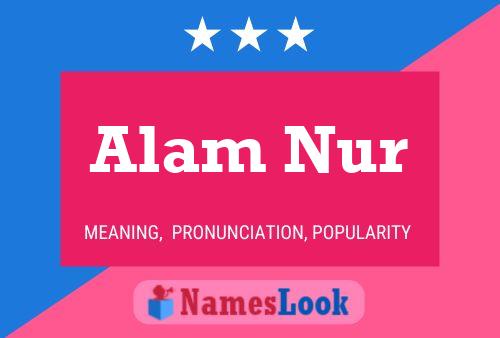 Alam Nur Name Poster