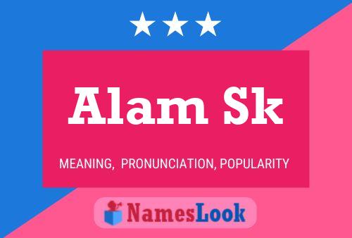 Alam Sk Name Poster