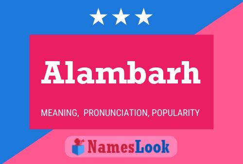 Alambarh Name Poster