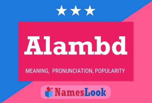 Alambd Name Poster