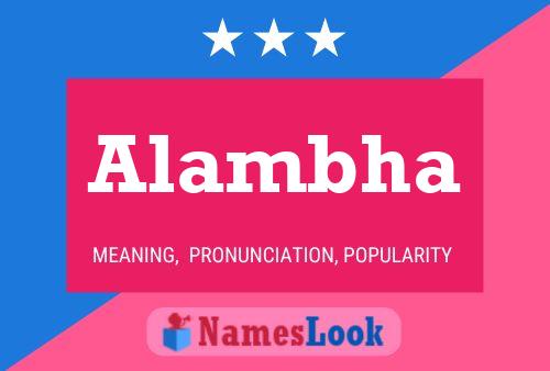 Alambha Name Poster