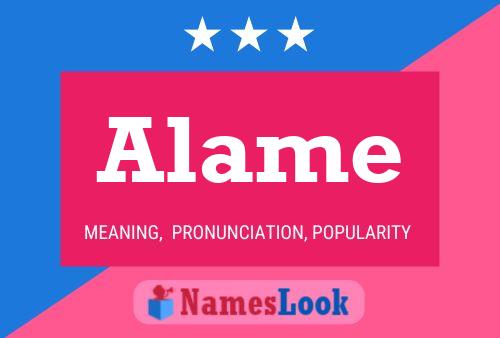 Alame Name Poster