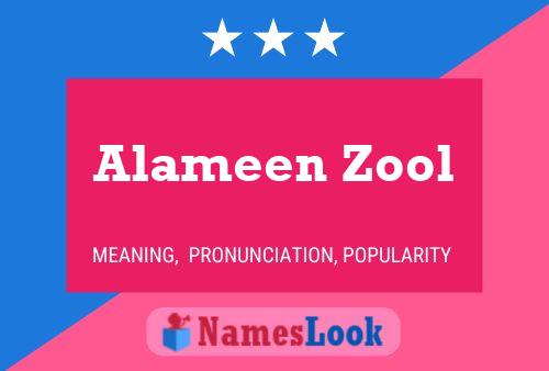 Alameen Zool Name Poster