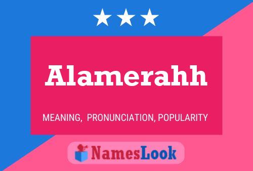 Alamerahh Name Poster