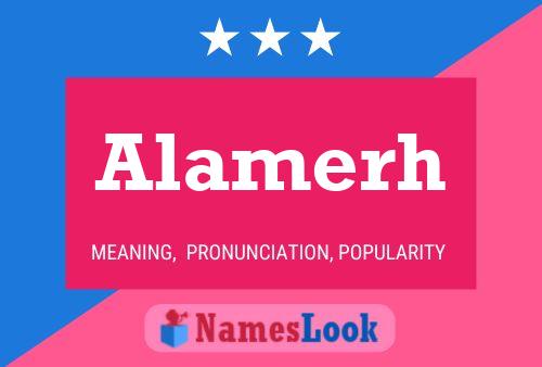 Alamerh Name Poster