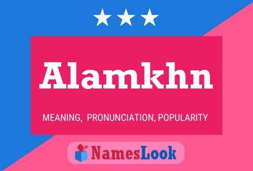 Alamkhn Name Poster