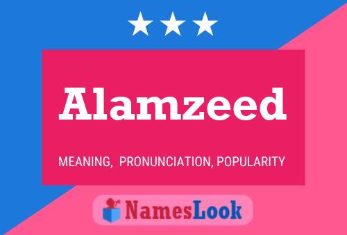 Alamzeed Name Poster