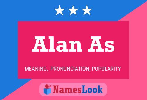 Alan As Name Poster