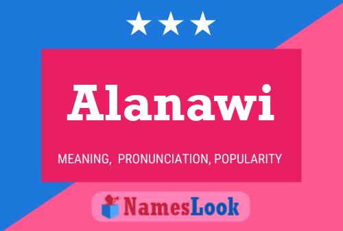 Alanawi Name Poster