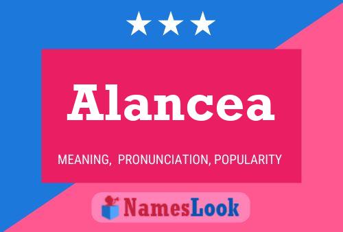 Alancea Name Poster