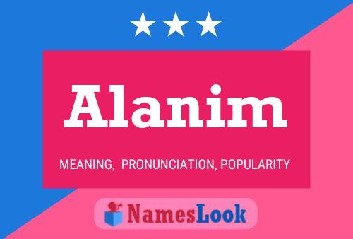 Alanim Name Poster