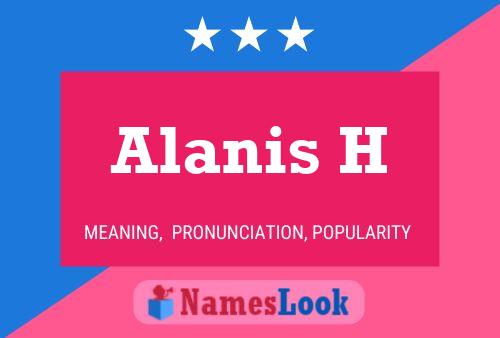 Alanis H Name Poster