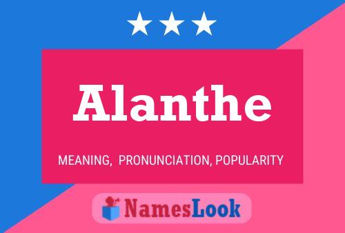 Alanthe Name Poster