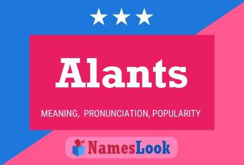 Alants Name Poster