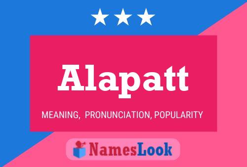 Alapatt Name Poster