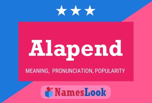 Alapend Name Poster