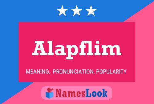 Alapflim Name Poster