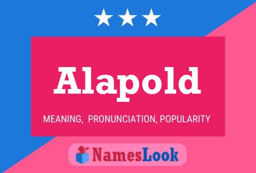 Alapold Name Poster