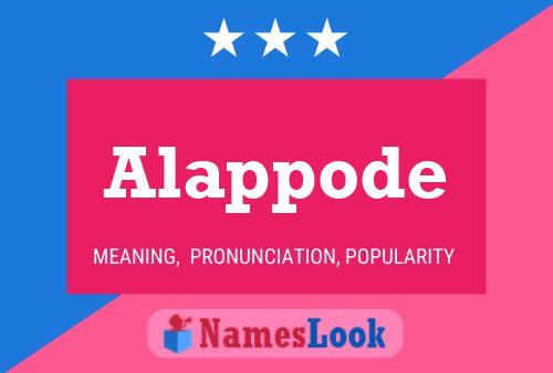 Alappode Name Poster