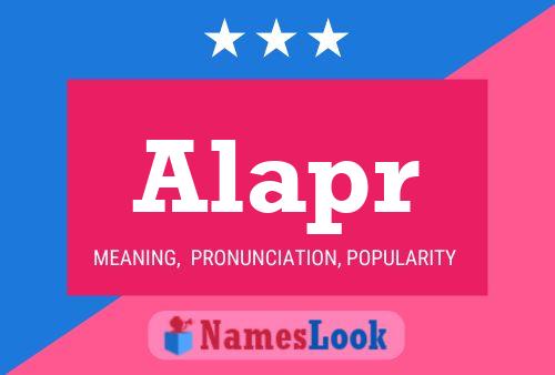 Alapr Name Poster