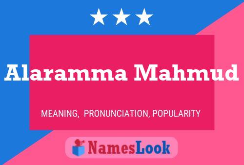 Alaramma Mahmud Name Poster