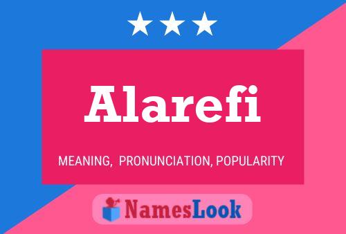 Alarefi Name Poster