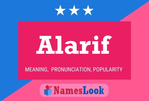 Alarif Name Poster