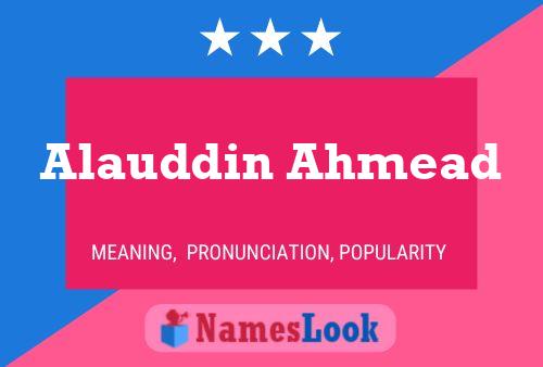 Alauddin Ahmead Name Poster