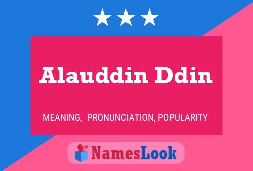 Alauddin Ddin Name Poster