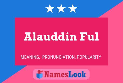 Alauddin Ful Name Poster