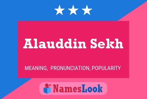 Alauddin Sekh Name Poster