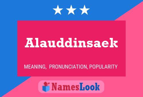 Alauddinsaek Name Poster