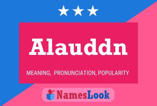 Alauddn Name Poster