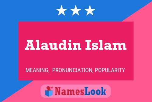 Alaudin Islam Name Poster