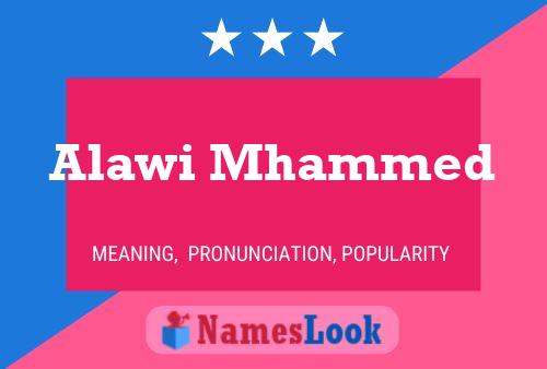 Alawi Mhammed Name Poster