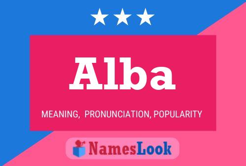 Alba Name Poster