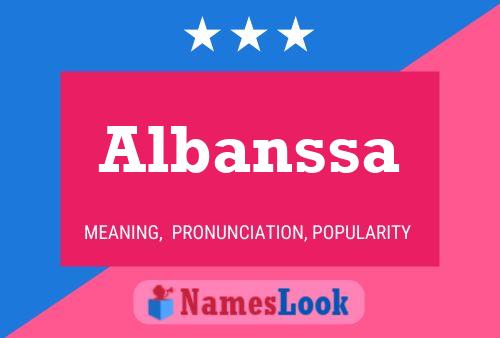 Albanssa Name Poster