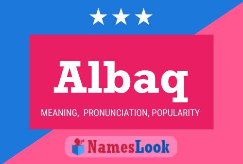 Albaq Name Poster