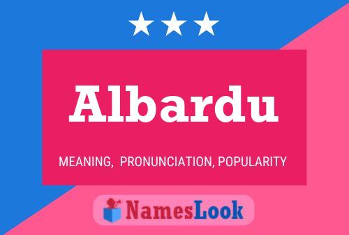 Albardu Name Poster