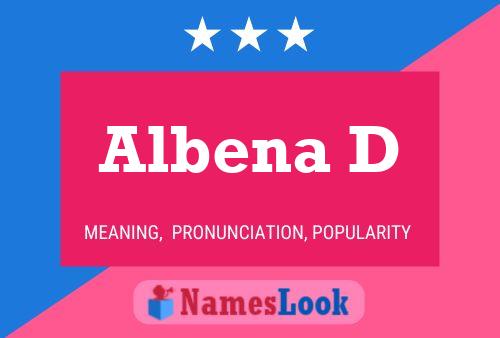 Albena D Name Poster