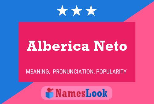 Alberica Neto Name Poster