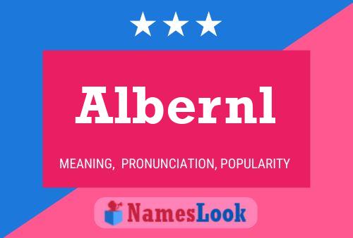 Albernl Name Poster