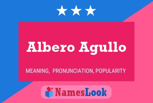 Albero Agullo Name Poster