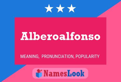 Alberoalfonso Name Poster