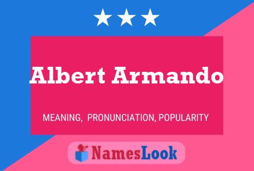 Albert Armando Name Poster