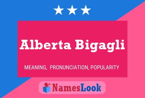 Alberta Bigagli Name Poster