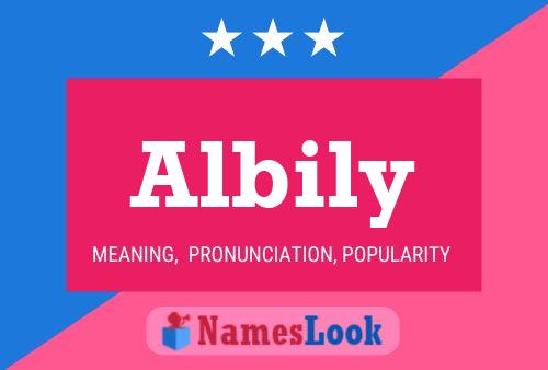 Albily Name Poster