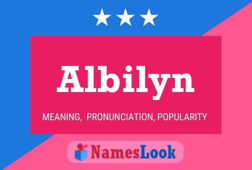 Albilyn Name Poster