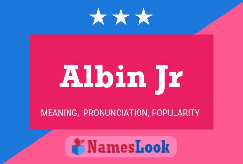 Albin Jr Name Poster